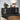 Leuchtendes schwarzes Vitrinen Sideboard mit stilvollem Detail – ideal für den Großhandel & B2B